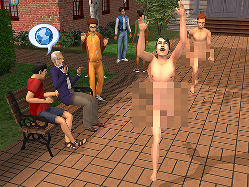 The Sims 2, 模擬市民 2 - 裸奔